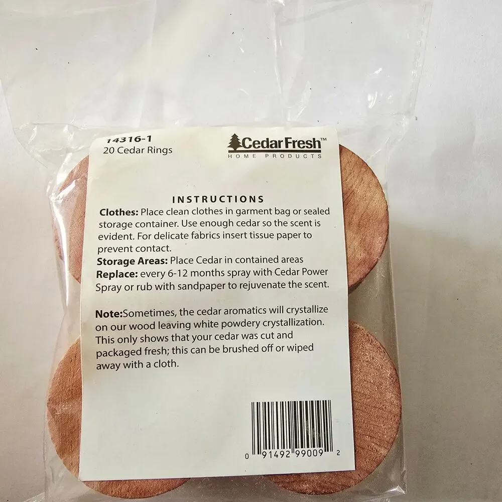 NIP Cedar Fresh Cedar Cubes, Sachets, and Rings Closet Refreshers
